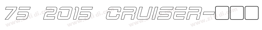75 2015 Cruiser字体转换